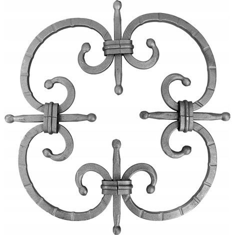 Éléments en fer forgé pour clôture en rosace 8X8 240X240 13.004
