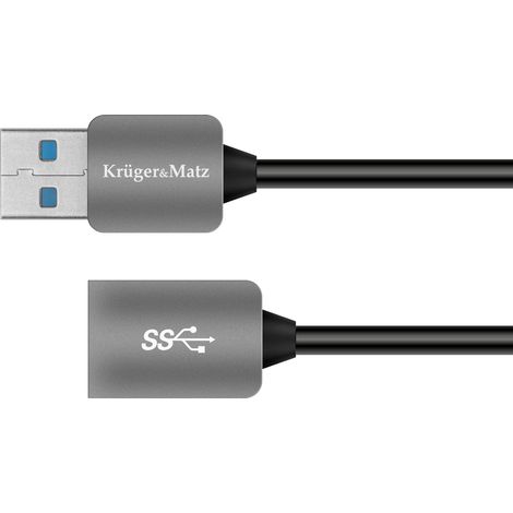 Cable de extensión USB 3.0, conector hembra-macho, 1 m (1/3)