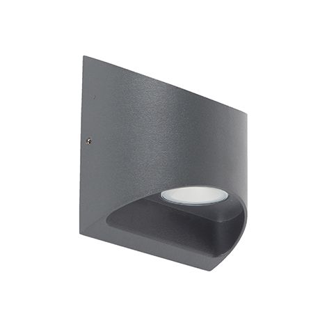 Modern Outdoor Wall Light Dark Grey Incl. LED 2-Light IP54 - Mal