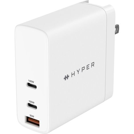 HYPER HJG140WW Caricabatterie per dispositivi mobili Universale Bianco AC Ricarica rapida Interno (1/4)