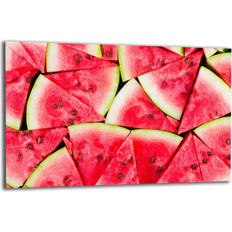 Glas-Schutzplatte für Herd 80x52 Wassermelone