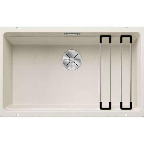 Blanco Etagon 700 - Silgranitspüle, 73x46 cm, mit Zubehör, InFino, soft weiß 527078