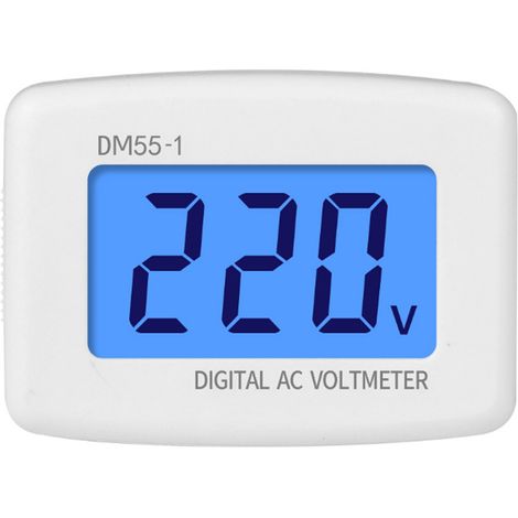DM55-1-EU Voltmètre numérique CA Haute Précision Prise EU 230V 50Hz pour Appareils Électroménagers (1/5)