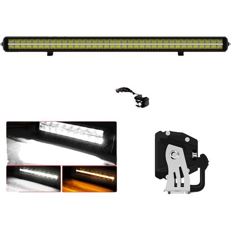 Barra luminosa a LED a doppia fila ad alta luminosità, design impermeabile, 42 pollici con cavo DT (1/2)