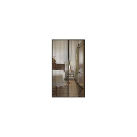 Zanzariera magnetica per porte e finestre, tenda antizanzare per porte, tenda in tela anti-insetti, zanzariera per finestre scorrevoli, zanzariera magnetica senza foratura (110x210 cm, nera)