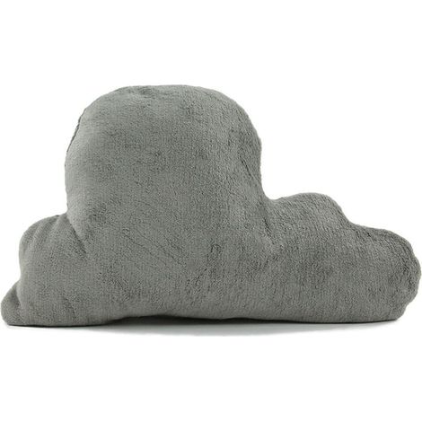 COMETE - Coussin extra-doux en forme de nuage gris 27x44 (1/4)