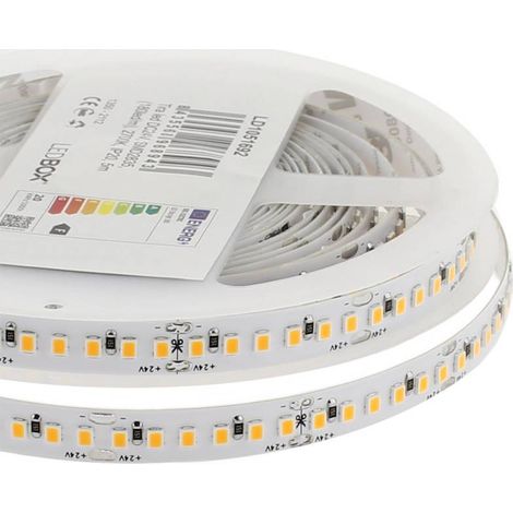 Bande LED SMD2835 unicolore, DC24V, 5m (120Led/m), 60W, IP20,