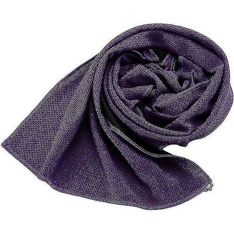 Serviette de jogging rafraîchissante et absorbante, couleur unie-Purple
