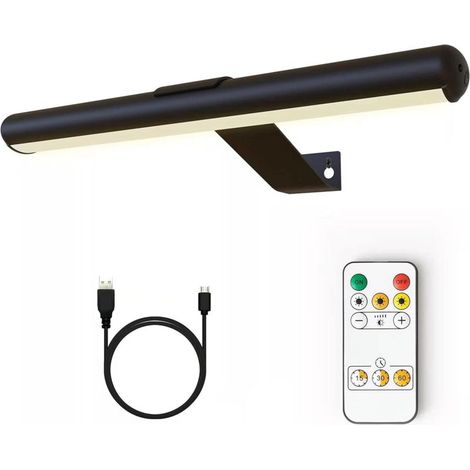 32 cm,Applique murale LED basique, réglable en trois couleurs, magnétique et portable (1/5)