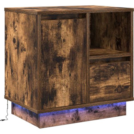 Maison Exclusive - Nachttisch Geräucherte Eiche 50 x 34,5 x 50 cm