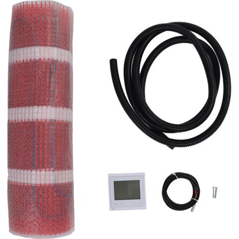 Eosnow Système de chauffage du plancher électrique Ensemble de température de température du tapis sous-étage Kit de tube de protection de protection 110V IP20