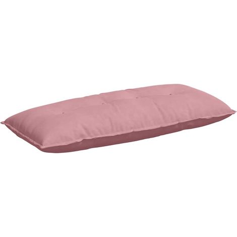 Coussin de Dos Rose 120 x 50 cm Tissu en velours côtelé (1/5)