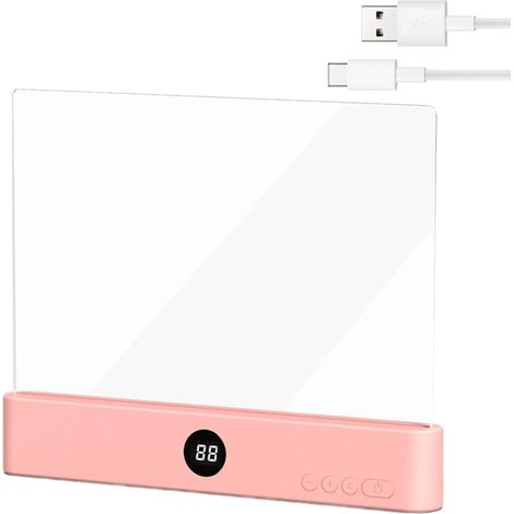 Lampe de lecture rechargeable Panneau Transparent 3 Couleurs (1/5)
