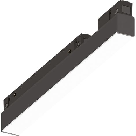 Supporto Lineare Binario Ego Alluminio Nero Led 7W 3000K 1-10V L.28,4Cm (1/2)
