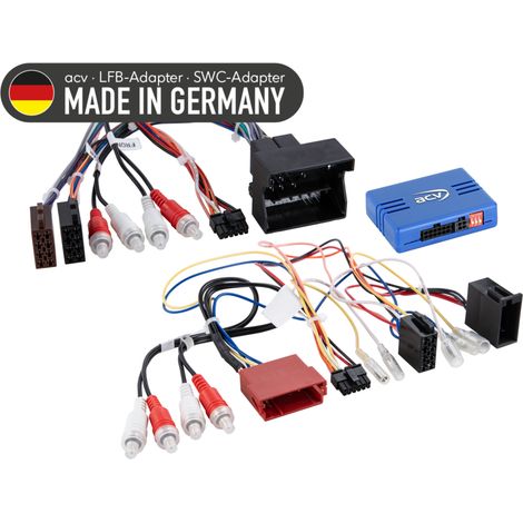 Adaptateur de volant RCA pour amplificateur Audi Seat Exeo ISO/Quadlock