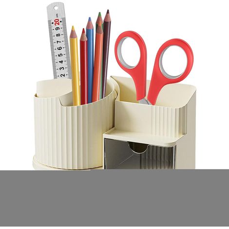 Rotating Desk Organizer 360° Rotating Desktop Storage Box Large