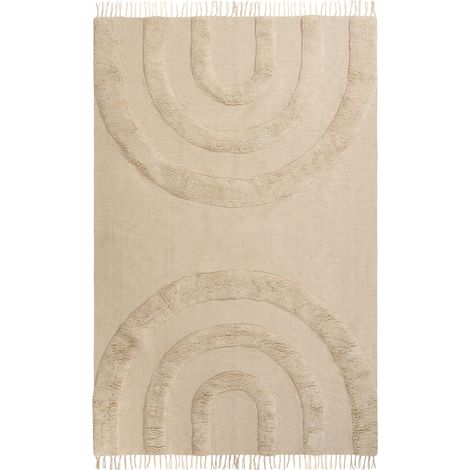 Kinderteppich NAKO Beige 160 x 230 cm Baumwolle (1/5)