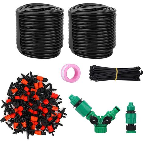 Kit Arrosage Goutte À Goutte - Tuyau D'irrigation Automatique 30 M - Pour Jardin Potager Serre Pelouse - 1 Pièce (1/5)