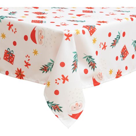 Fleckabweisende Tischdecke mit Weihnachtsmotiv (1/5)