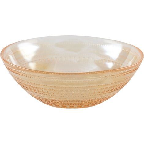 Bol à Soupe en Verre Ambre - Vaisselle de Table Élégante 16,5 cm - PANGIVO (1/2)