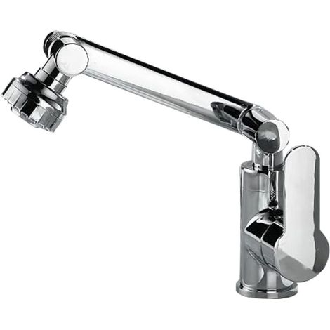 360° drehbarer Wasserhahn-Luftsprudler, multifunktionaler Verlängerungshahn, schwenkbarer Luftsprudler, Wasserhahn-Verlängerung, 2 Wasserablauf-Modi, universelle Luftsprudler für Küche und Badezimmer 