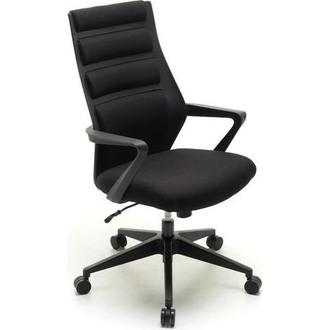 Poltrona Direzionale mod. Stripe colore nero art. M0813-01