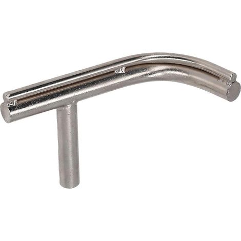 Drechselwerkzeugauflage J, gebogen, Holzdrehzubehör, Sonderformteile, legierter Stahl, 16 mm (5/8 Zoll) Durchmesser