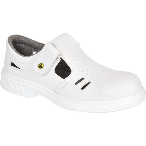 Sandale de sécurité Ebro Steelite ESD S1 classe 3 couleur : Blanc taille 49 - PORTWEST