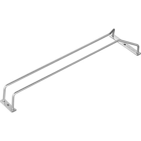 Portabicchieri da vino, portabicchieri da appendere in acciaio inox, contenitore per bicchieri da vino, mensola per bicchieri da appendere, cucina, bar, acciaio inox, argento, 34,5 x 11,3 x 5,5 cm (1/5)