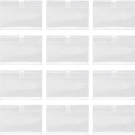 60 porte-étiquettes de prix transparents pour supermarché-6X4.2CM-transparent (1/3)