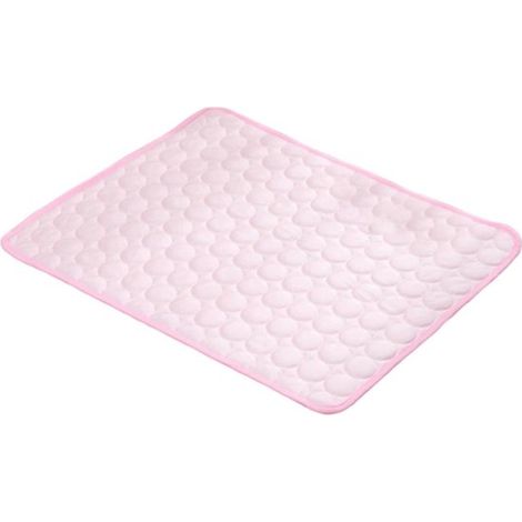 Tapis rafraîchissant pour animaux - Tapis pour chien et chat - Fraîcheur estivale - Base antidérapante - 62 x 50 cm - Rose (1/5)