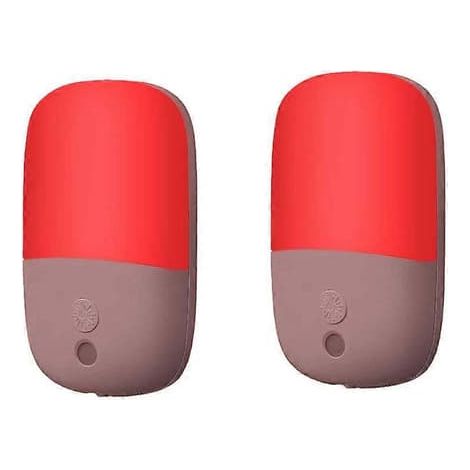 Due luci notturne rosse da 670 nm con sensore crepuscolare, luci notturne a LED da parete, luminosità regolabile, 3 modalità, spina standard europea, adatte al sonno. (1/5)