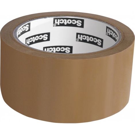 SCOTCH adhesivo multiusos embalaje unilateral L.66 mx l.48 mm, marrón SCOTCH