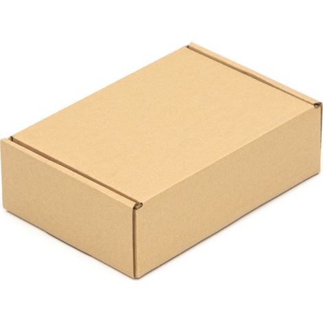 10 Faltschachteln 240 x 170 x 75 mm Post Versandkartons Wellpappe Kartons braun (1/4)