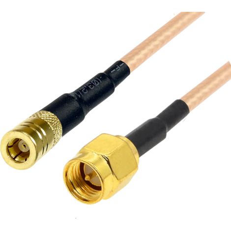 Cavo di collegamento con connettore SMA / presa SMB da 1 m RG316