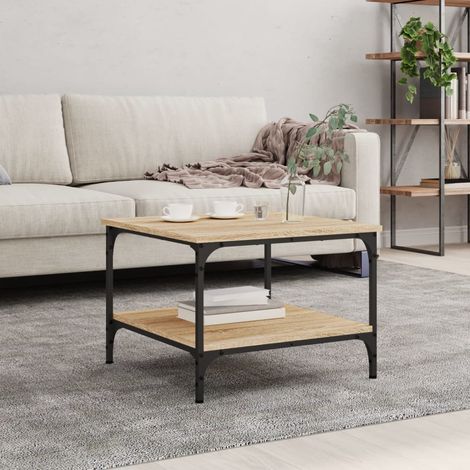 Coffee Table Sonoma Oak 55x55x40 cm Engineered Wood vidaXL