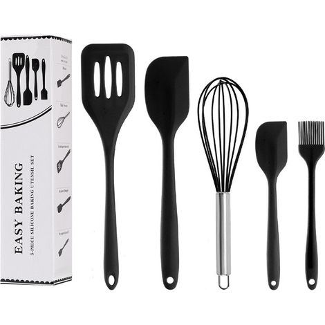 Set di cinque utensili da cucina in silicone (1/4)