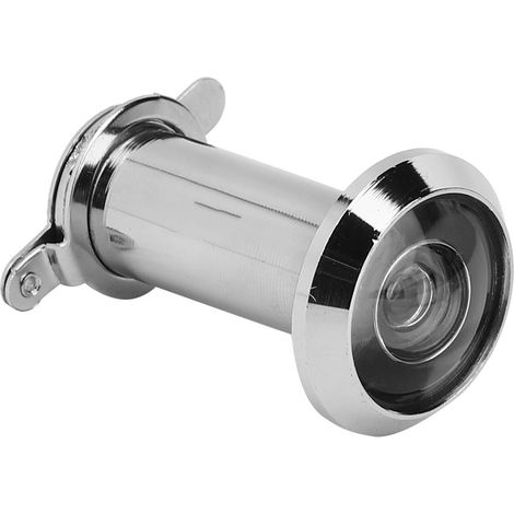 2 Stück 220 Grad Sichtwinkel Türspion mit Diebstahlschutz für den Haushalt mit Rückabdeckung für mehr Sicherheit im Haus (16 mm Silber) (1/5)