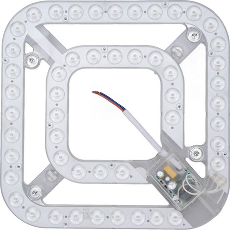LED-Ersatzleuchte für Deckenventilatoren, 24 W, 2100 lm, 3 Farbtemperaturen, rundes Dochtmodul für flache Deckenmontage