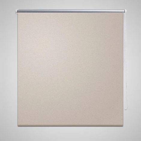 Tenda a rullo oscurante beige 120 x 175 cm tenda per finestra schermatura privacy tapparella 4102019 (1/4)