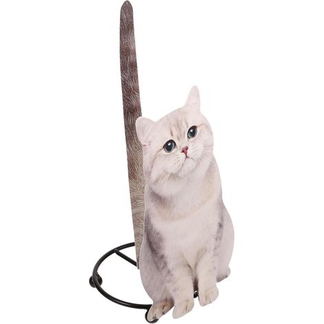 Porte-Papier Toilette en Fer de Chat, Support Porte-essuie-Tout Compact Décoratif pour Salle de Bain, Salon ou Salle à Manger, Accessoire Rangement Rouleau Papier Toilette (1/5)