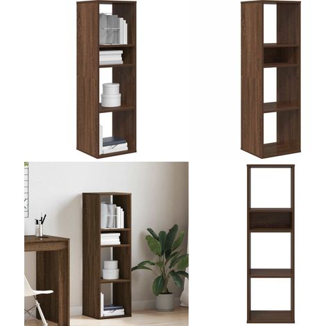 vidaXL Bibliothèque chêne marron 34x31x112 cm bois d'ingénierie (1/5)