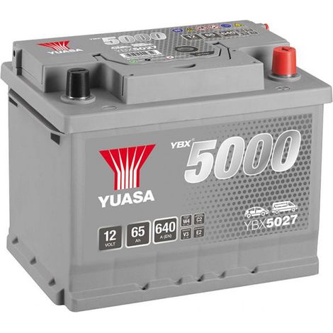 Batterie Yuasa Silver YBX5027 12v 65ah 640A Hautes performances L2D