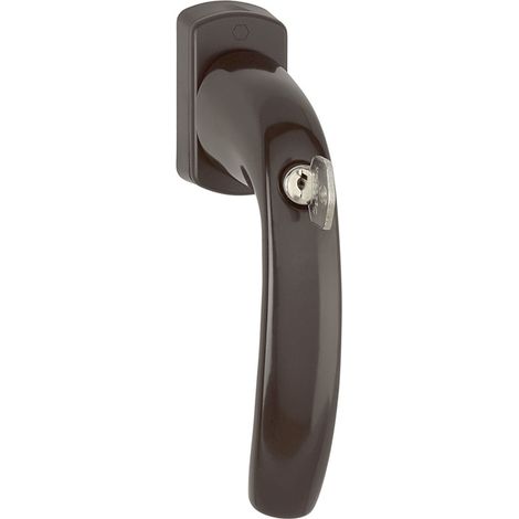 HOPPE Fenstergriff NY 0810SVS/U10 Alu.F8707/dunkelbraun 35mm abschl - 3286622 (1/3)