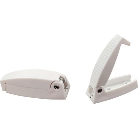 Gancho de soporte para pestillo de puerta de caravana, almacenamiento para remolque, material duradero y fácil instalación, para caravana, remolque, blanco (1/5)