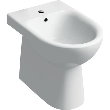 Glänzend weißes Stand-Bidet – Geberit Selnova (1/4)