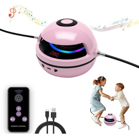 Smart Skipping Machine, Electronic Skipping Rope for Children, 10 Speed Adjustment, LED Display, Suitable for Children and Adults (Pink) (1/5)