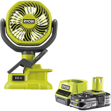 Pack RYOBI Ventilateur à pince 18V One+ RCF18-0 - 1 Batterie 2.5Ah - 1 Chargeur rapide RC18120-125 (1/5)