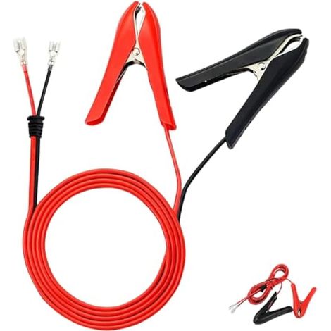 Pinces crocodiles de batterie de 1,8 m à clipser avec câble d'extension Quick Splice Crimp Lock Terminal, outils ménagers (1/4)