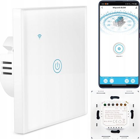 Interrupteur connecté blow 72-087 tactile wifi (1/3)